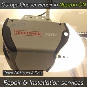 Garage door opener repair service in Nepean Ontario